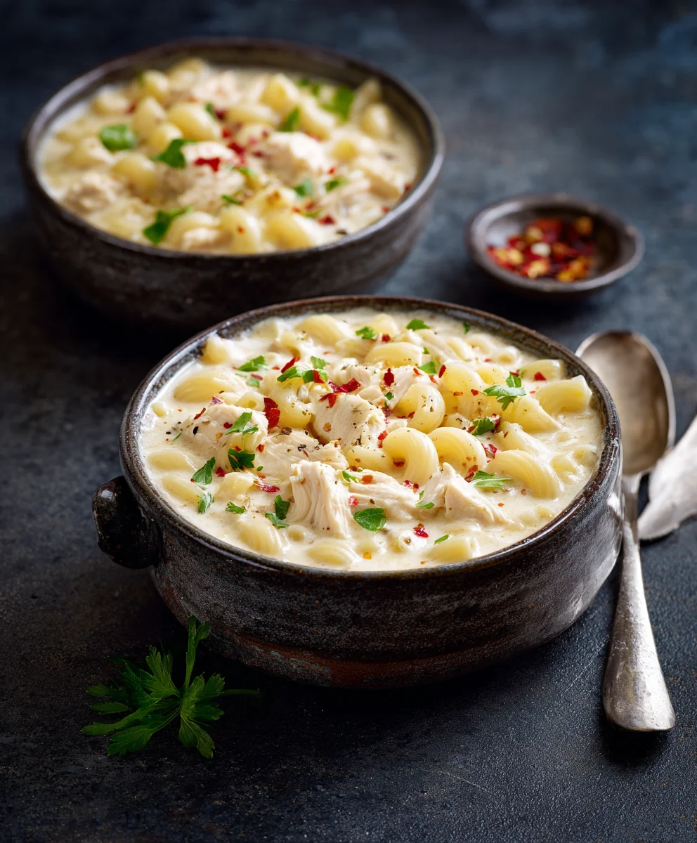 Ultimate Chicken Macaroni Cheese Soup: Comfort Food!