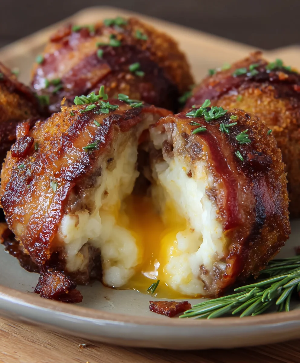 Mashed Potato Beef Bacon Bombs: Explosive Flavor Bites