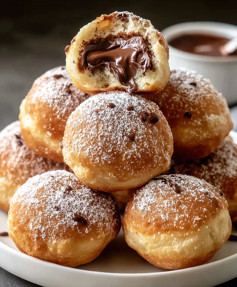 Easy Air Fryer Nutella Bombs - Gooey Chocolatey Goodness!
