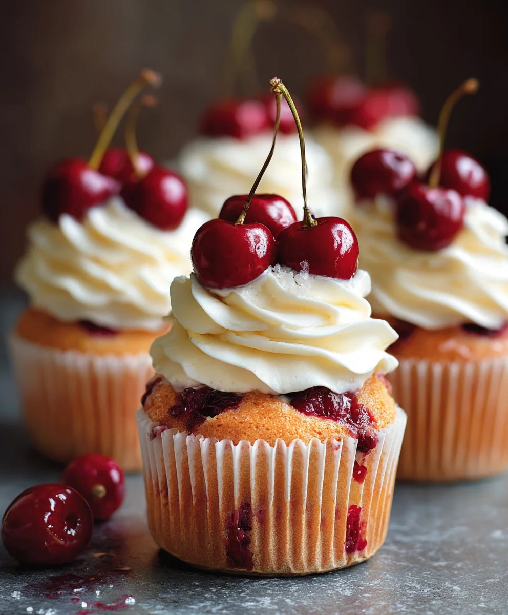 Perfect Fresh Cherry Cupcakes: A Juicy Sweet Bake