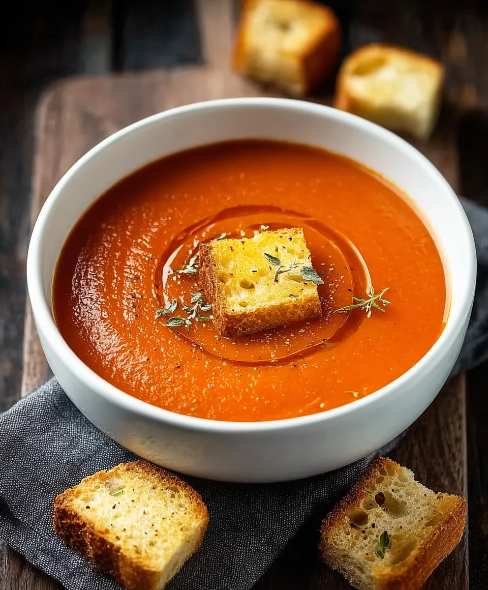 Creamy Homemade Tomato Soup: Easy & Comforting Recipe!