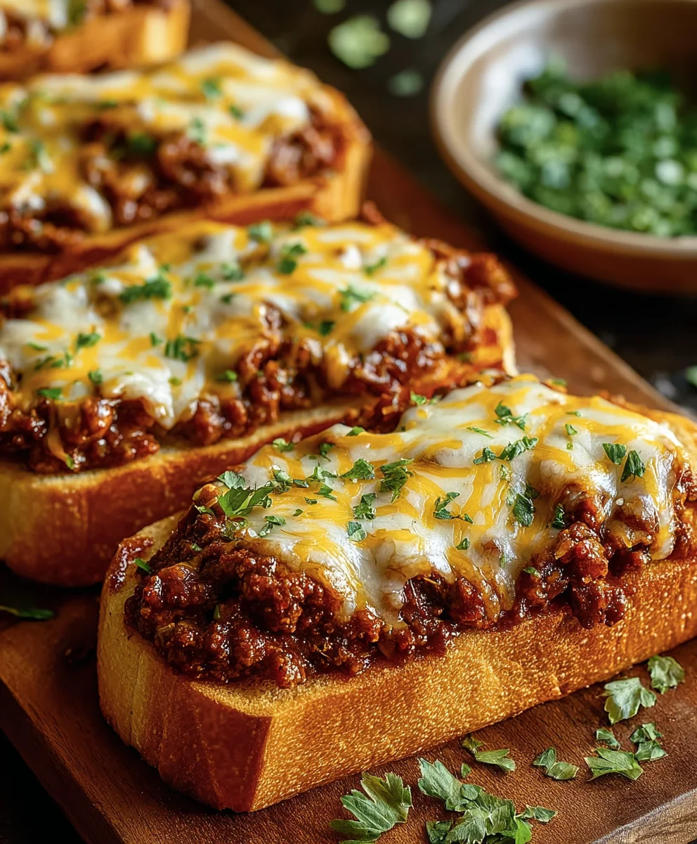 Sloppy Joe Garlic Bread: Easy, Cheesy Family Meal