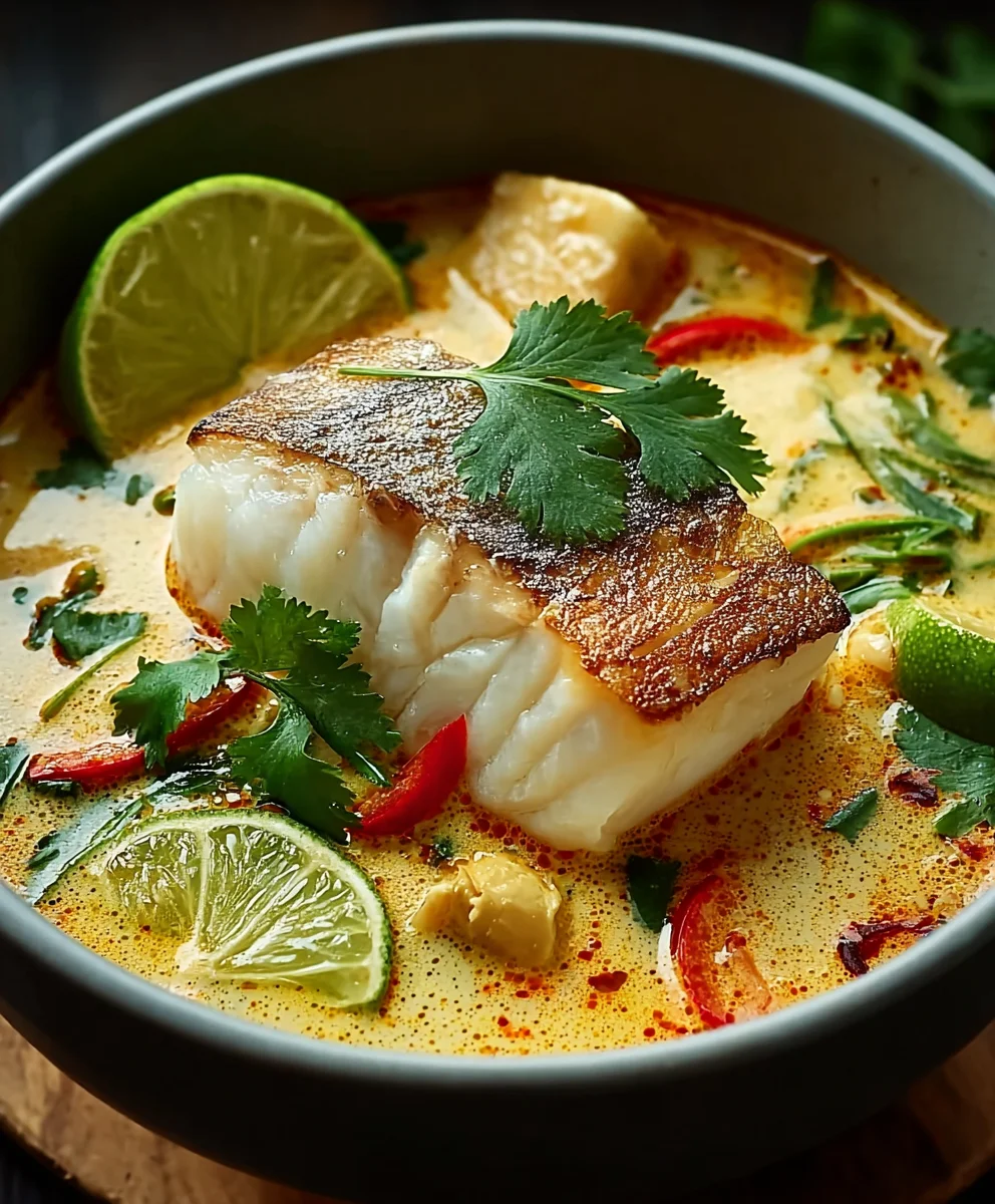 Easy Coconut Lime Fish Soup - Bright & Refreshing Meal
