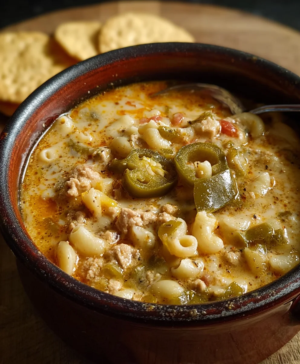 Spicy & Cheesy Green Chile Soup: A Cozy Comfort Meal
