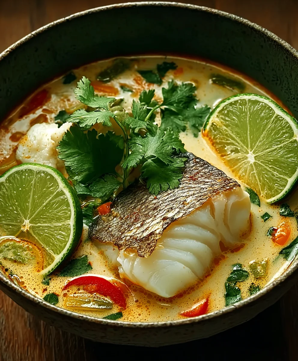 Easy Coconut Lime Fish Soup - Bright & Refreshing Meal