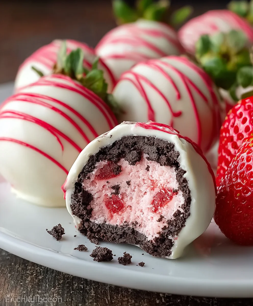 Sweet Strawberry Shortcake Oreo Balls: No-Bake Treat!