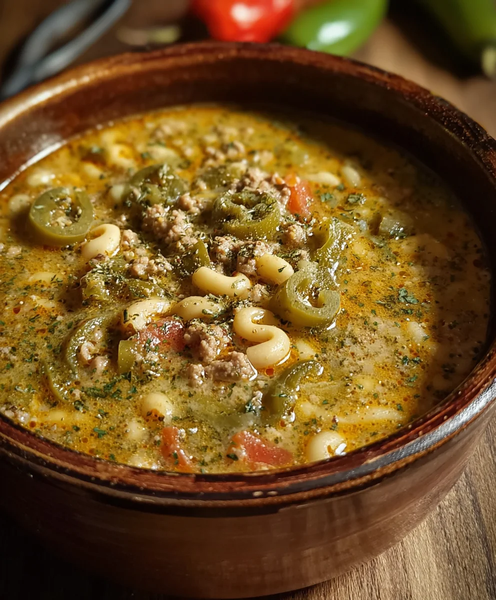 Spicy & Cheesy Green Chile Soup: A Cozy Comfort Meal