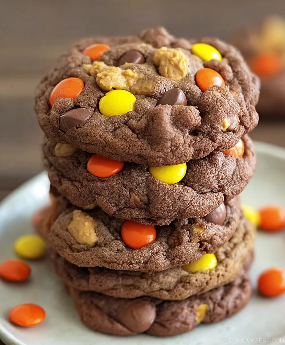 Ultimate Chocolate Reeses Pieces Cookies - Easy Recipe
