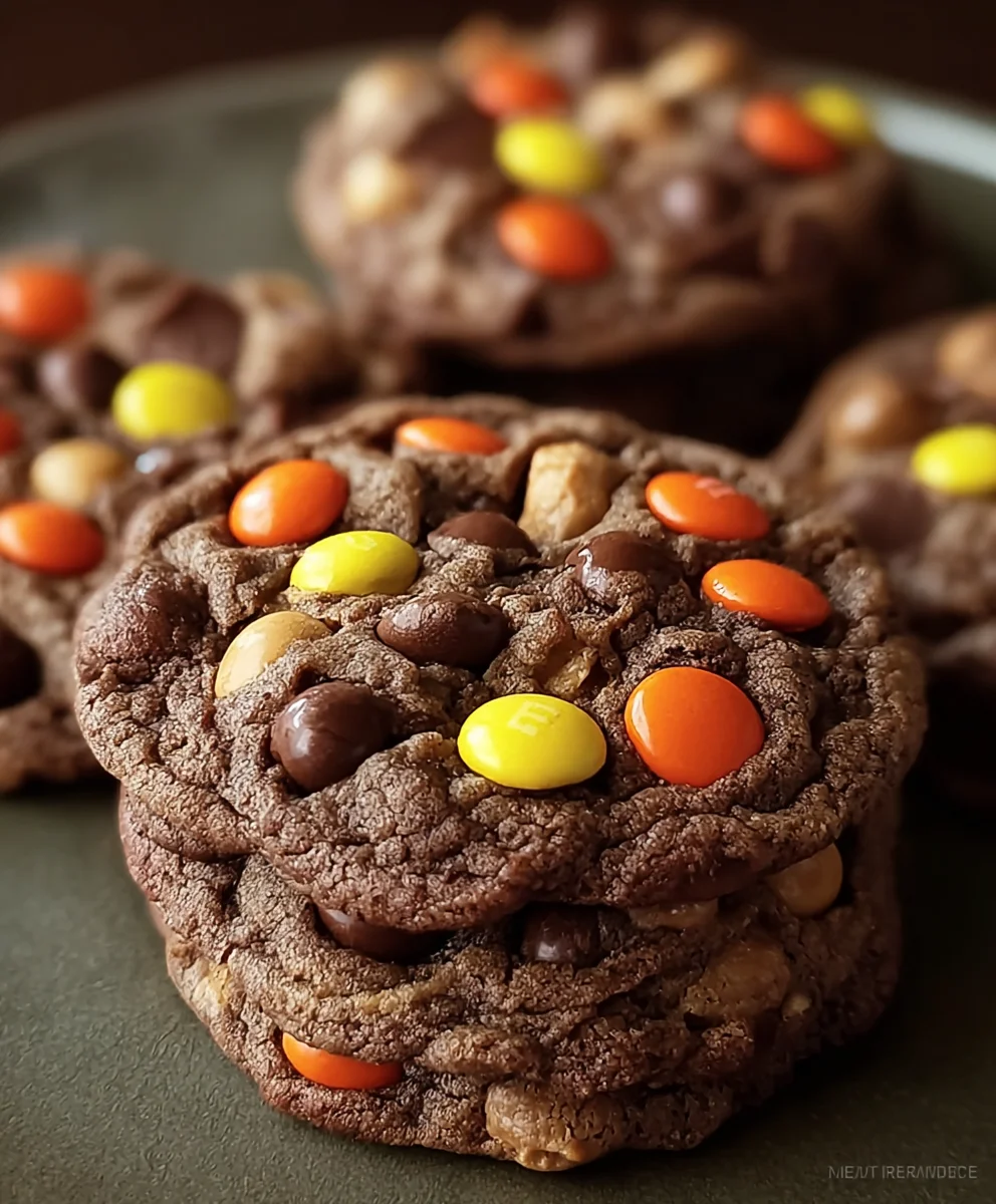 Ultimate Chocolate Reeses Pieces Cookies - Easy Recipe