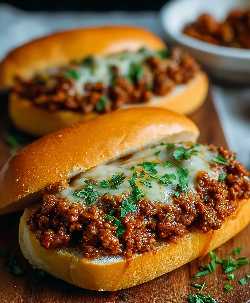 Delicious Sloppy Joe Garlic Melts - Your New Favorite Dinner