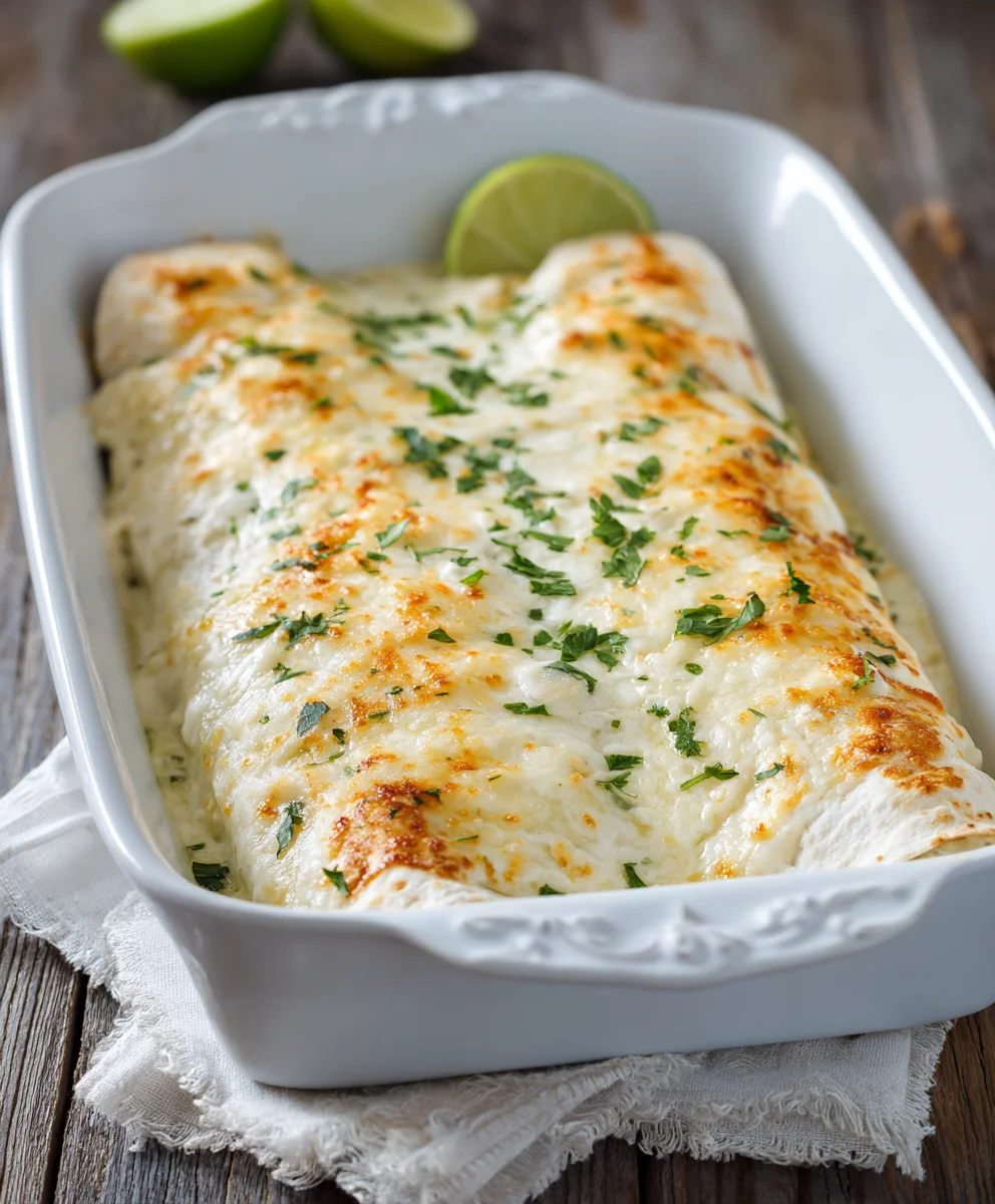 Easy White Chicken Enchiladas: Creamy & Quick Dinner!