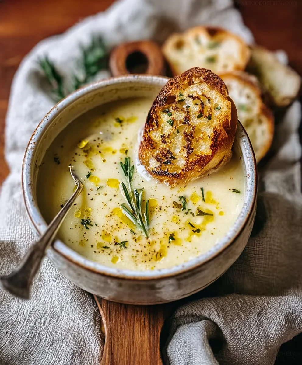 Authentic French Country Garlic Soup – Easy & Delicious