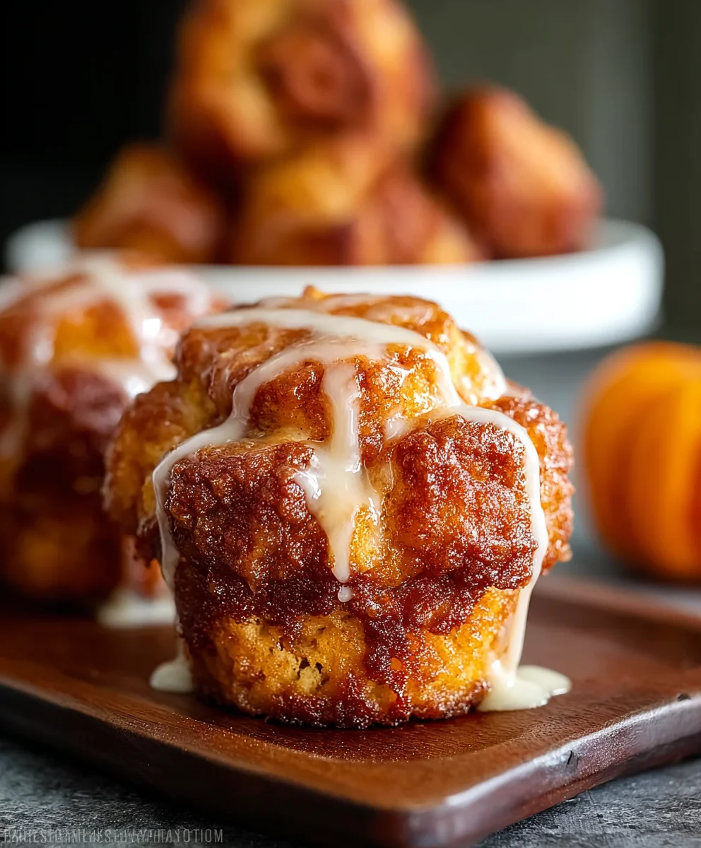 Warm Pumpkin Monkey Bread Muffins - Your Fall Flavor Treat!
