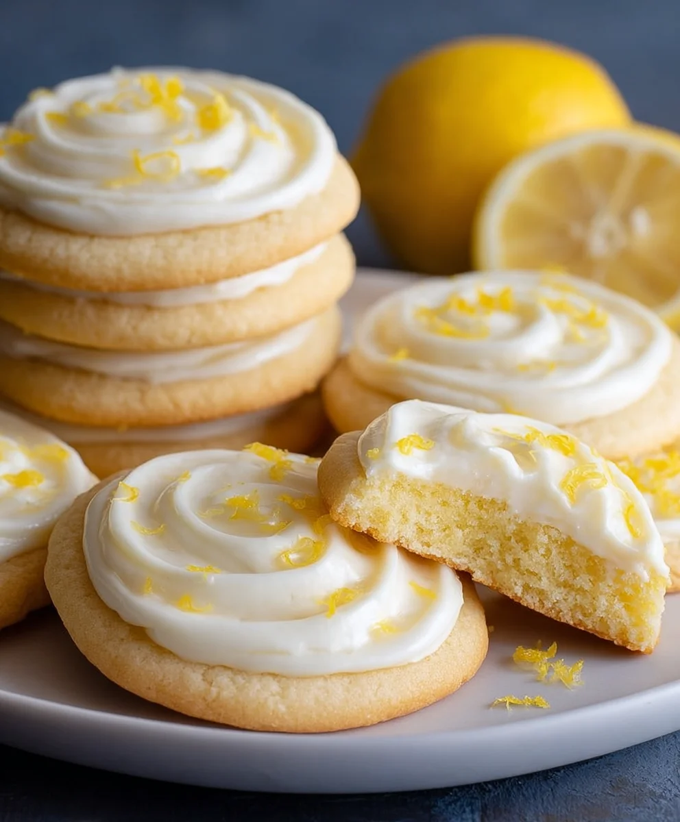 Best Zesty Lemon Frosted Cookies Recipe – Sweet & Tangy