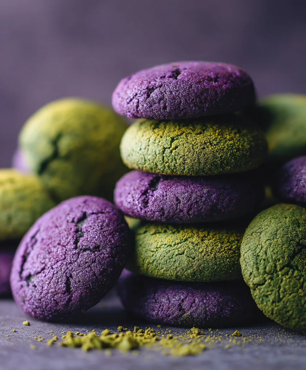 Matcha Ube Cookies: Unique Purple & Green Delights!