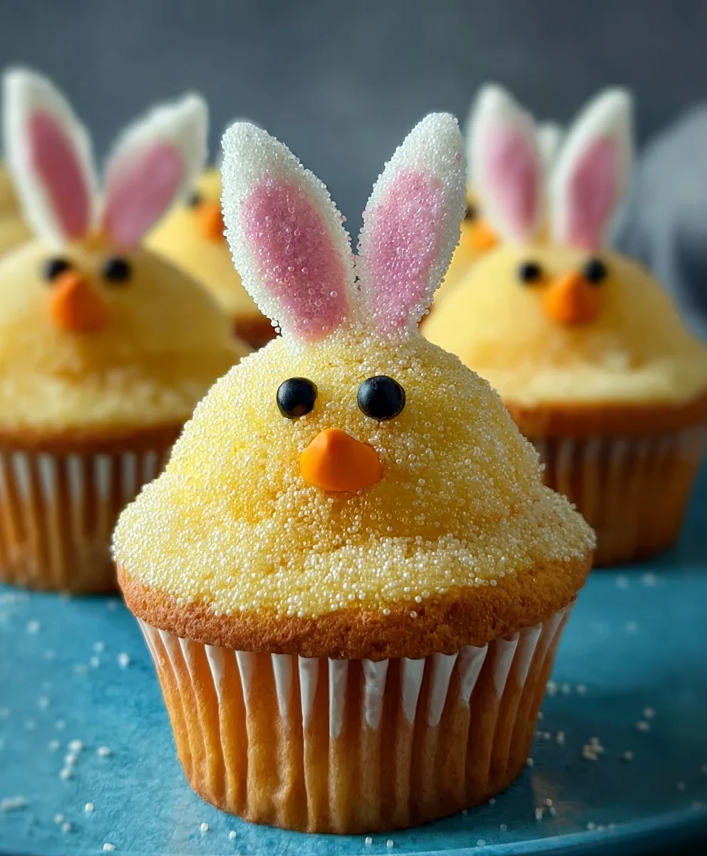 Easy Easter Bunny Chick Cupcakes for Spring Celebrations