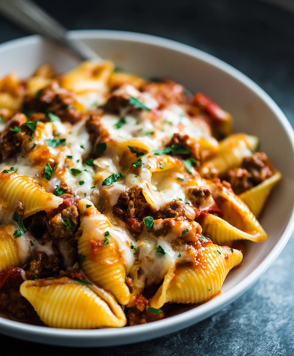 Crockpot Cheesy Ranch Beef Pasta Shells: Family Favorite