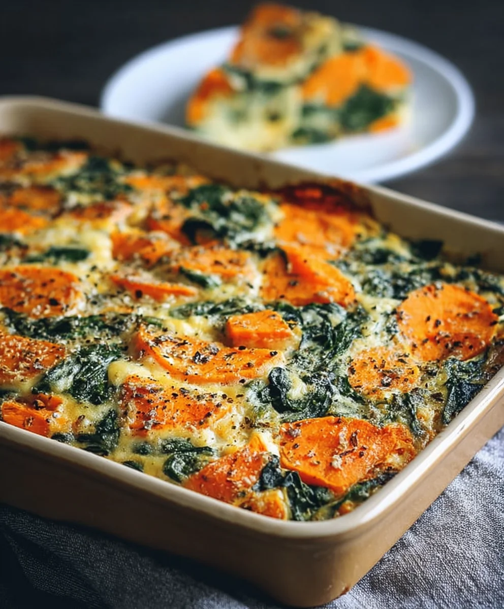 Sweet Potato Spinach Bake: Healthy, Easy, Delicious Meal