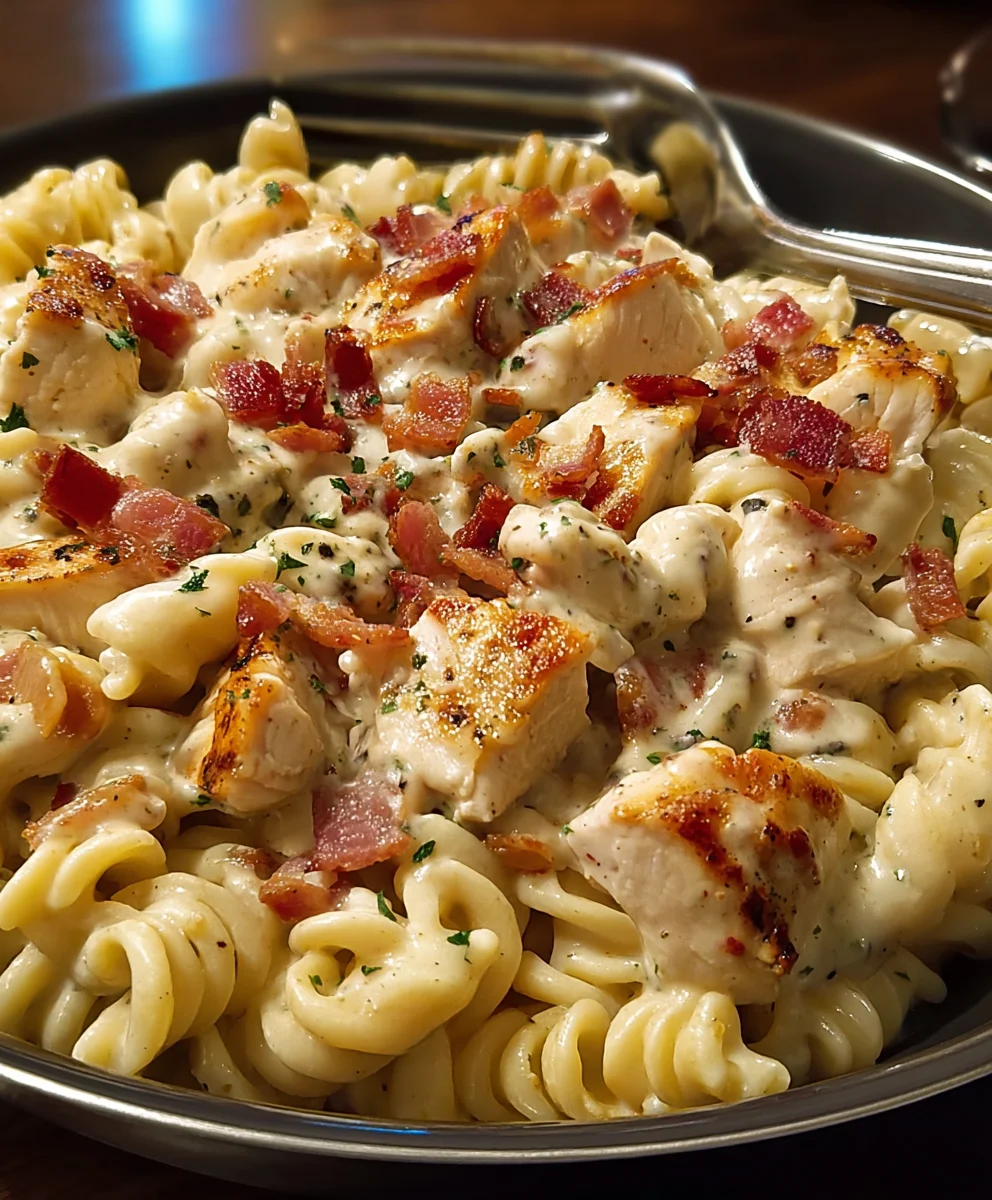 Creamy Chicken Beef Bacon Ranch Pasta: A Flavor Explosion!