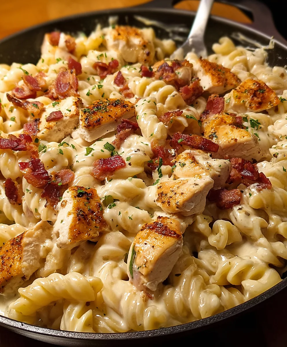 Creamy Chicken Beef Bacon Ranch Pasta: A Flavor Explosion!
