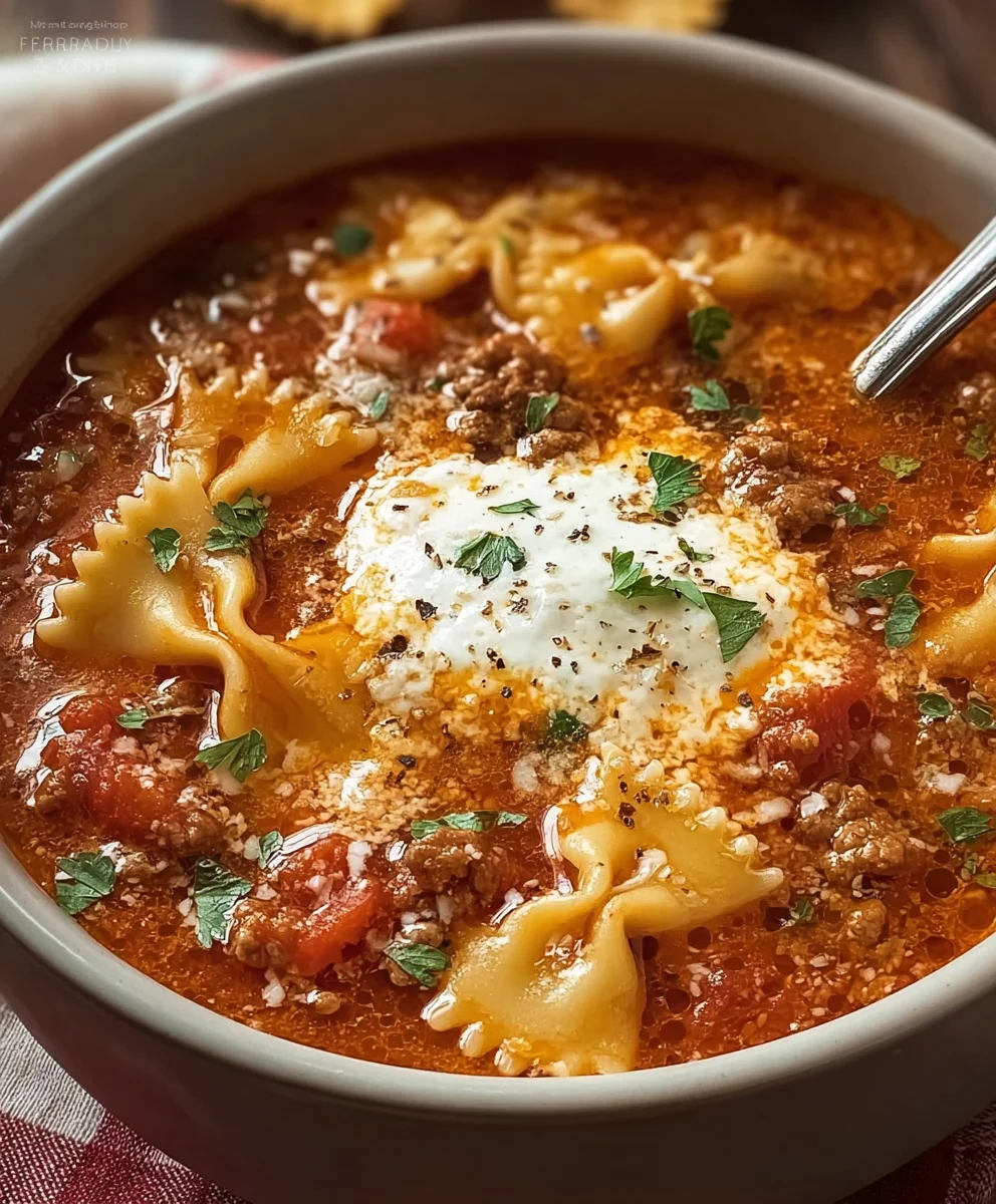 Hearty Beef Lasagna Soup Recipe – Quick & Comforting Meal