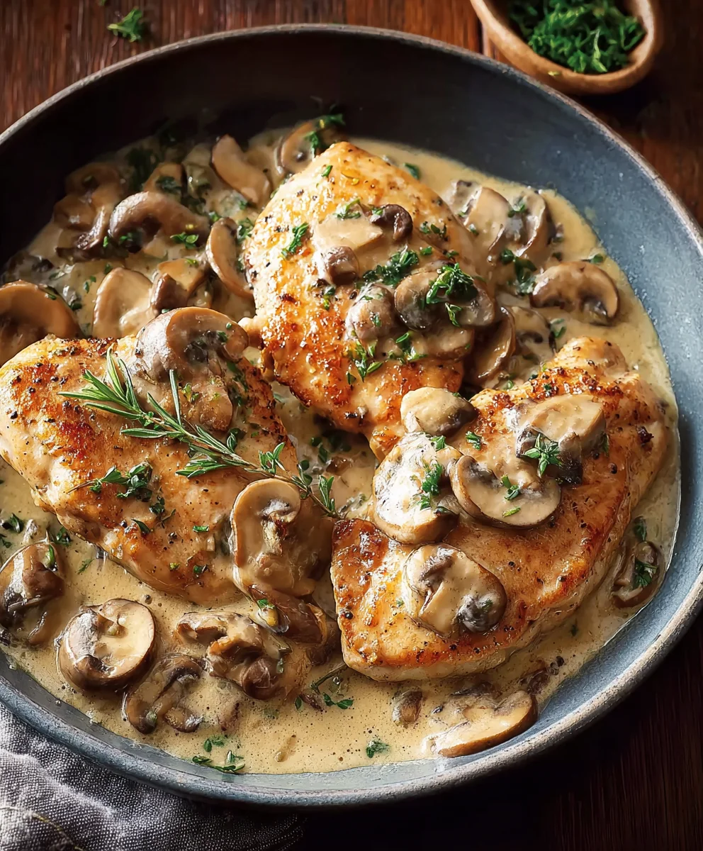 Easy & Delicious Creamy Chicken Marsala (Non-Alcoholic)