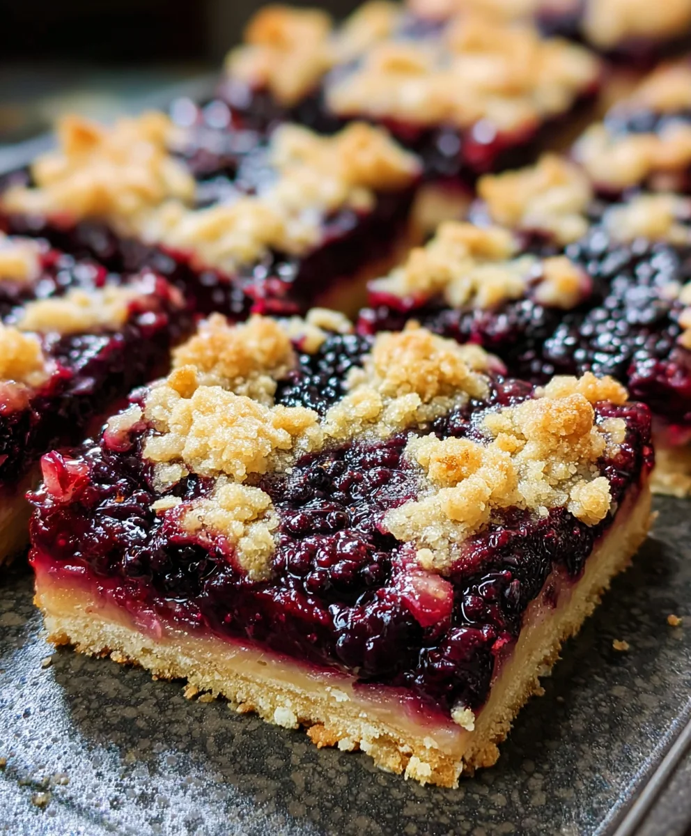 Easy Blackberry Pie Crumble Bars: Sweet, Fruity & Perfect!