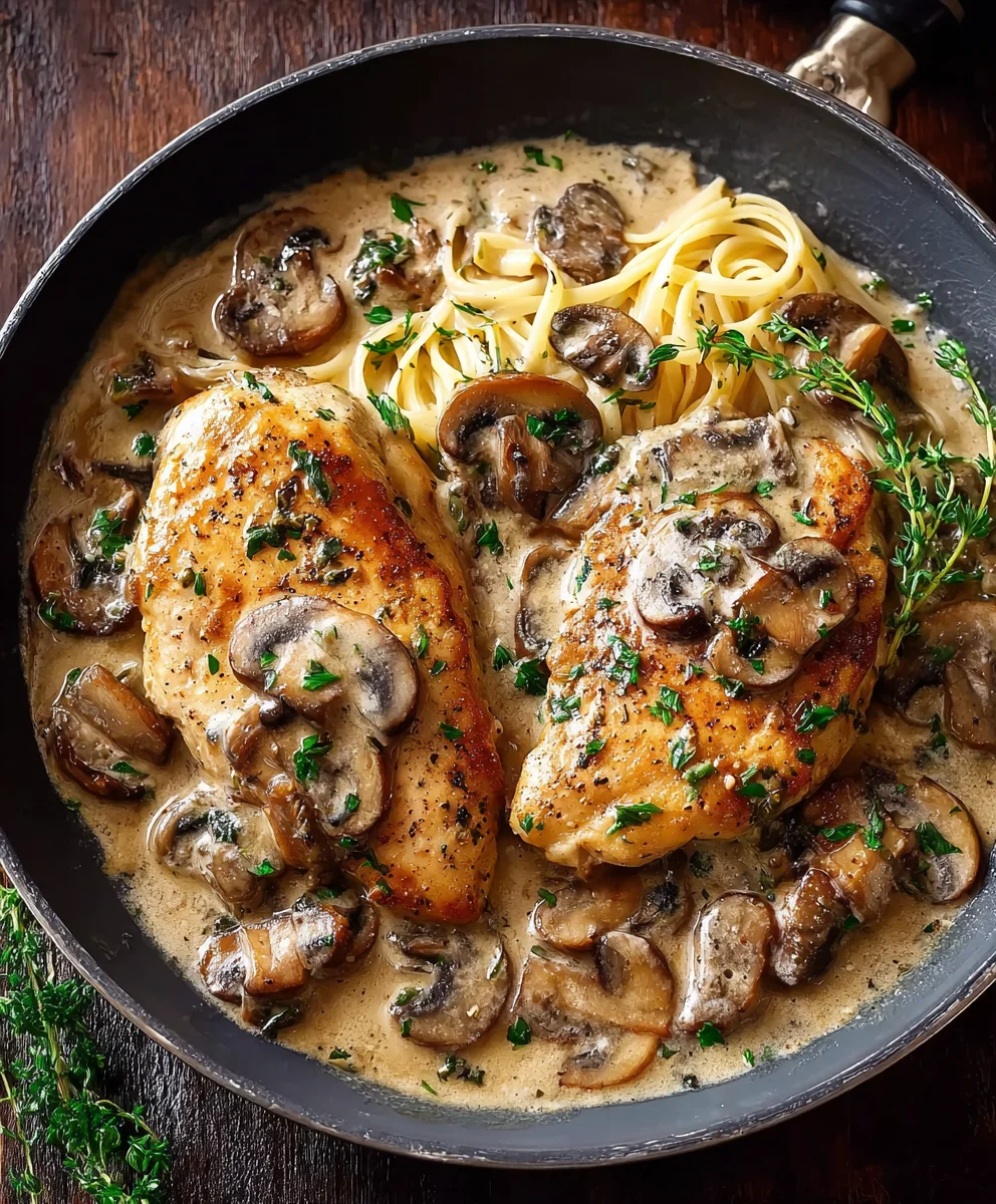 Easy & Delicious Creamy Chicken Marsala (Non-Alcoholic)