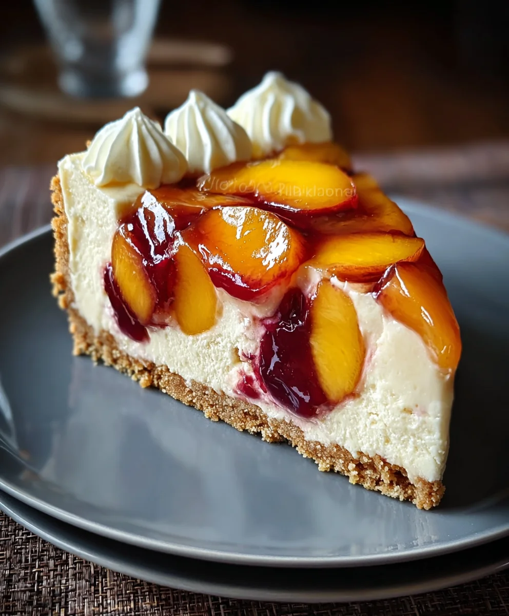 Luscious Peach Plum Cheesecake: Your New Favorite Summer Treat!