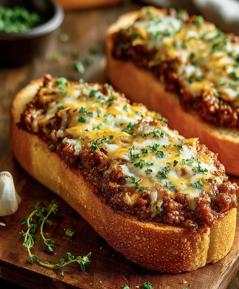 Sloppy Joe Garlic Bread: Easy, Cheesy Family Meal