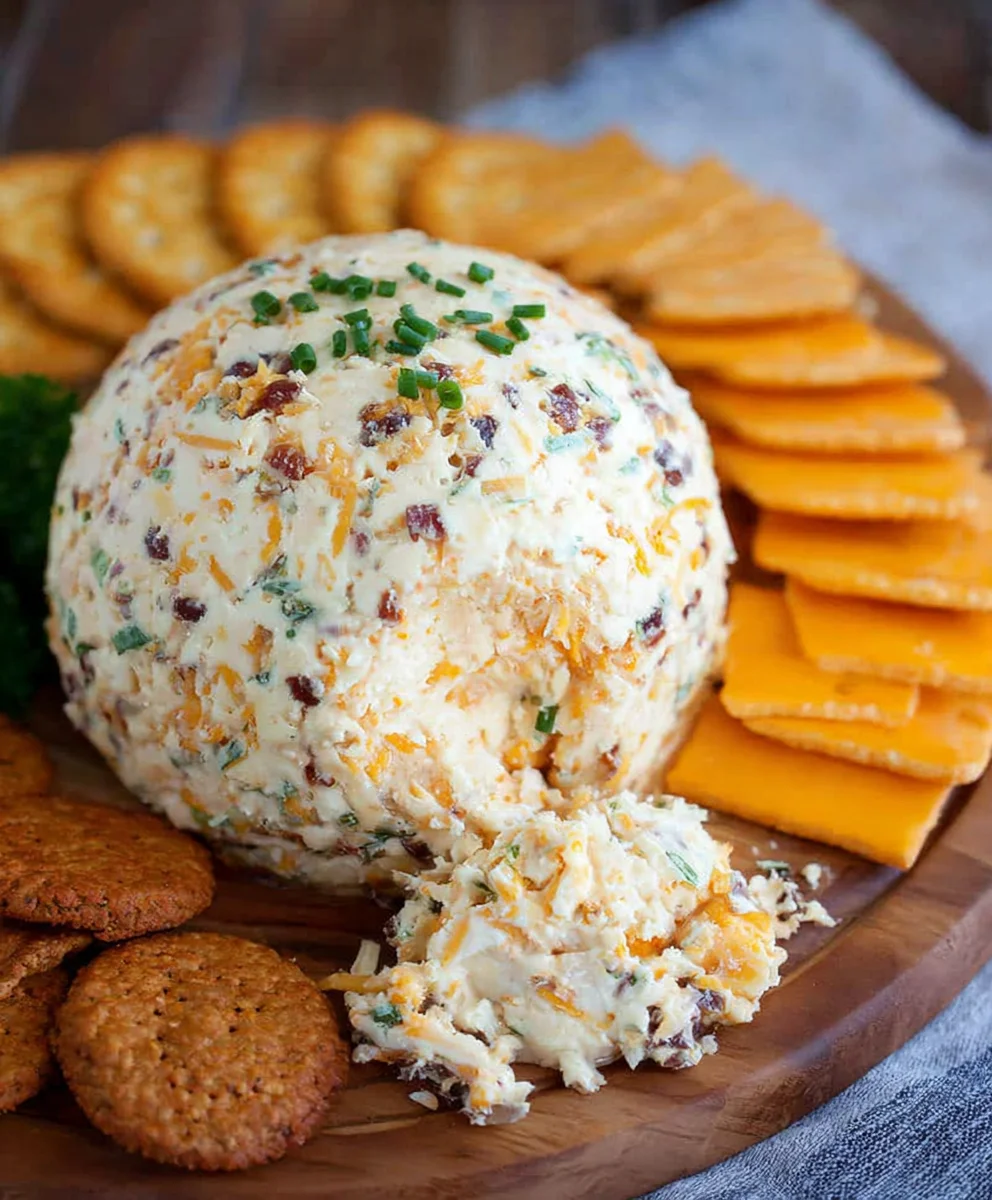Easy Cheddar Ranch Cheeseball Recipe