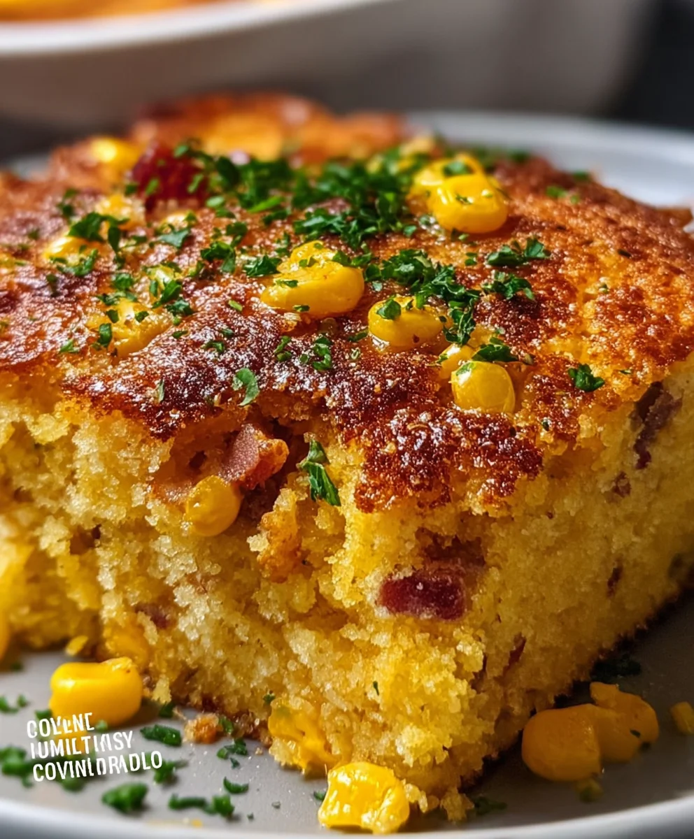Southern Cornbread Casserole Comfort - Loaded & Delicious