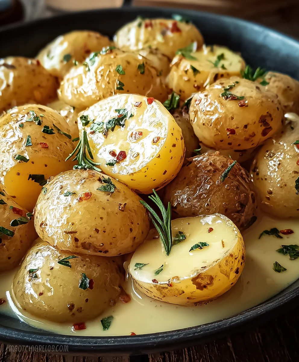 Creamy Baby Potatoes - Easy Side Dish Recipe