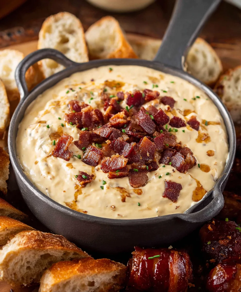 Beef Bacon Non-Alcoholic Beer Cheese Dip
