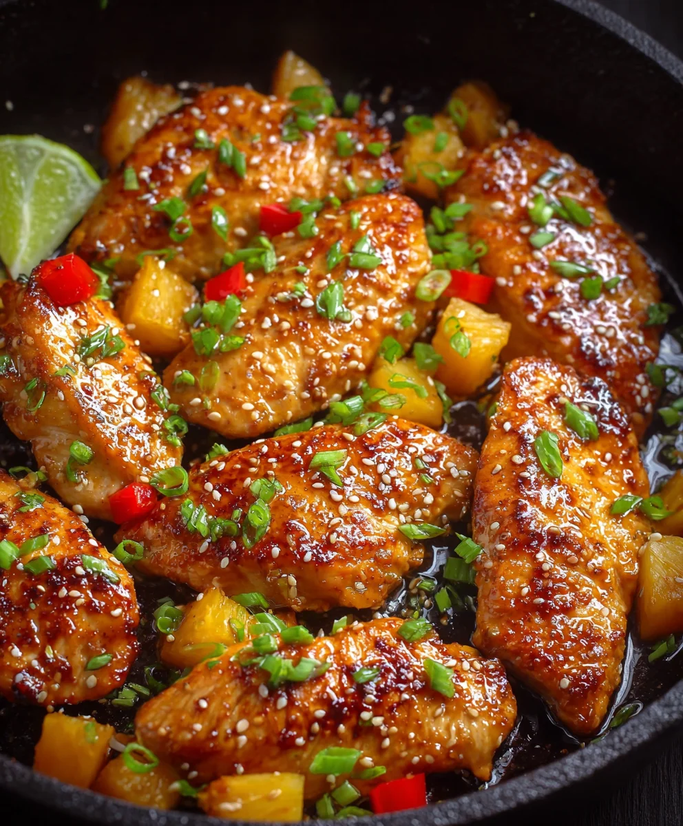 Best Hawaiian Chicken Recipe - Sweet Pineapple & Soy Glaze