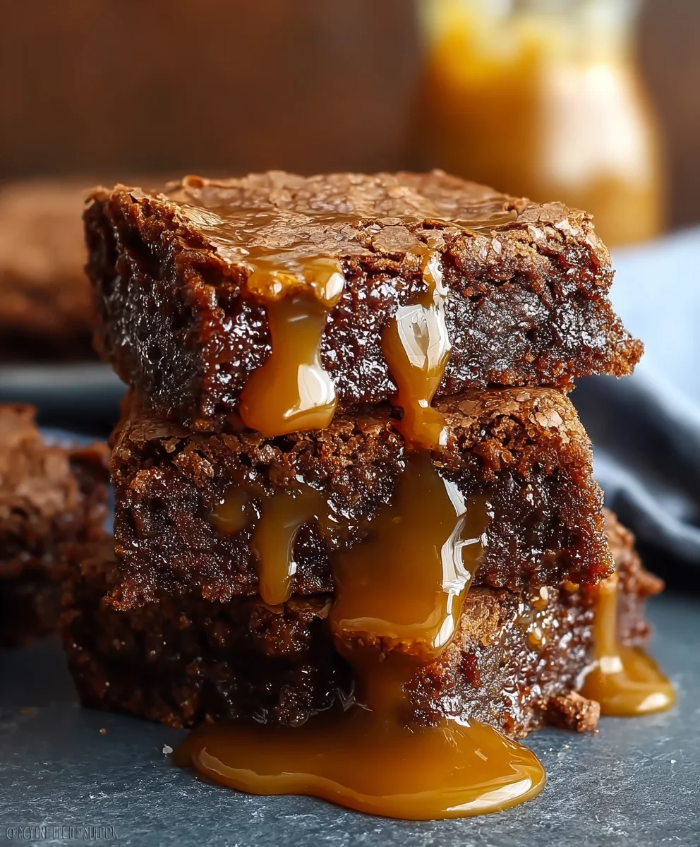 Cinnamon Caramel Brownies-Decadent Dessert Recipe