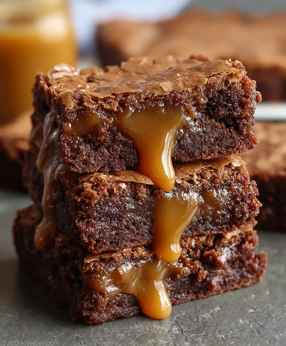 Cinnamon Caramel Brownies-Decadent Dessert Recipe