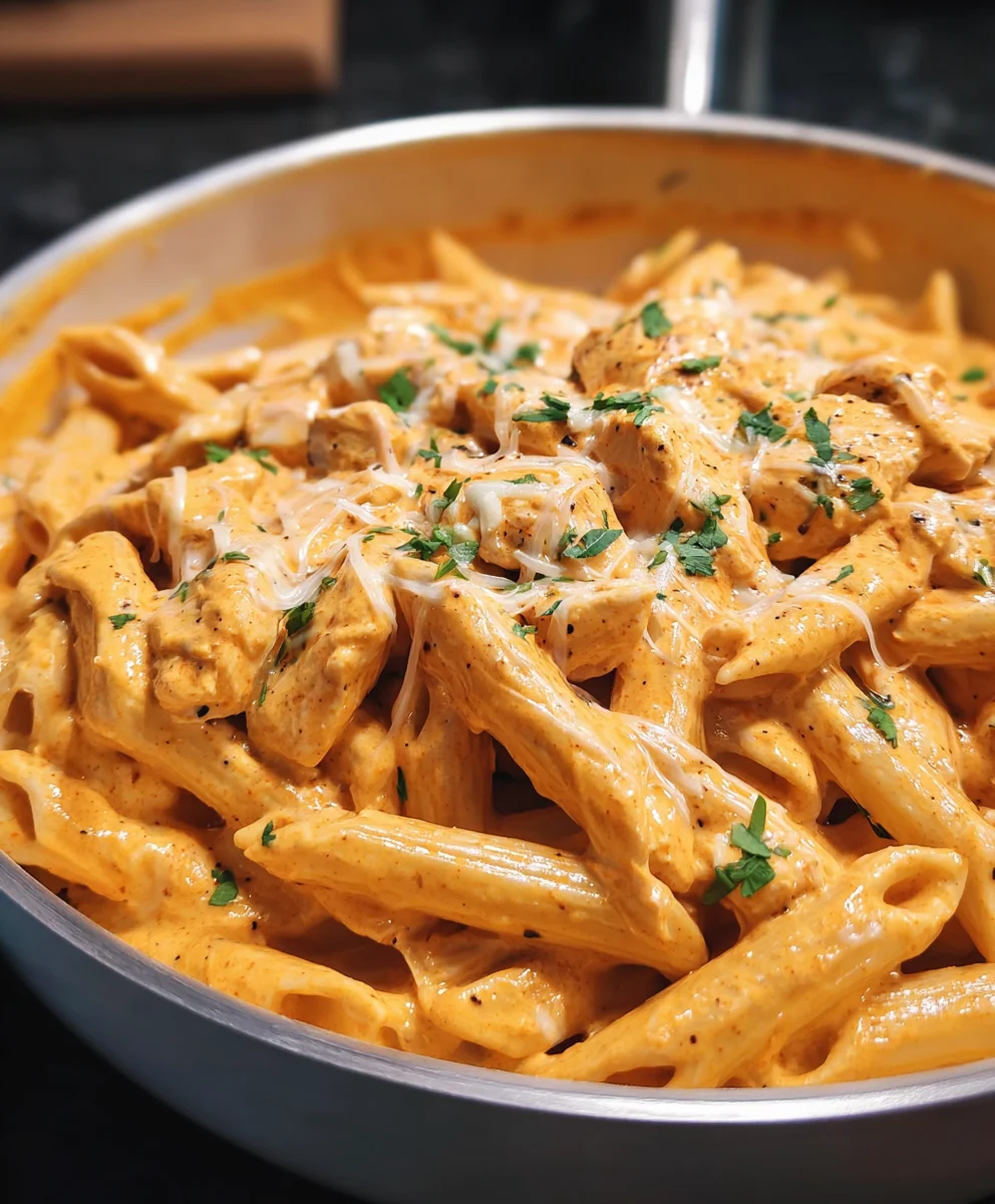 One-Pot Buffalo Ranch Chicken Penne Recipe