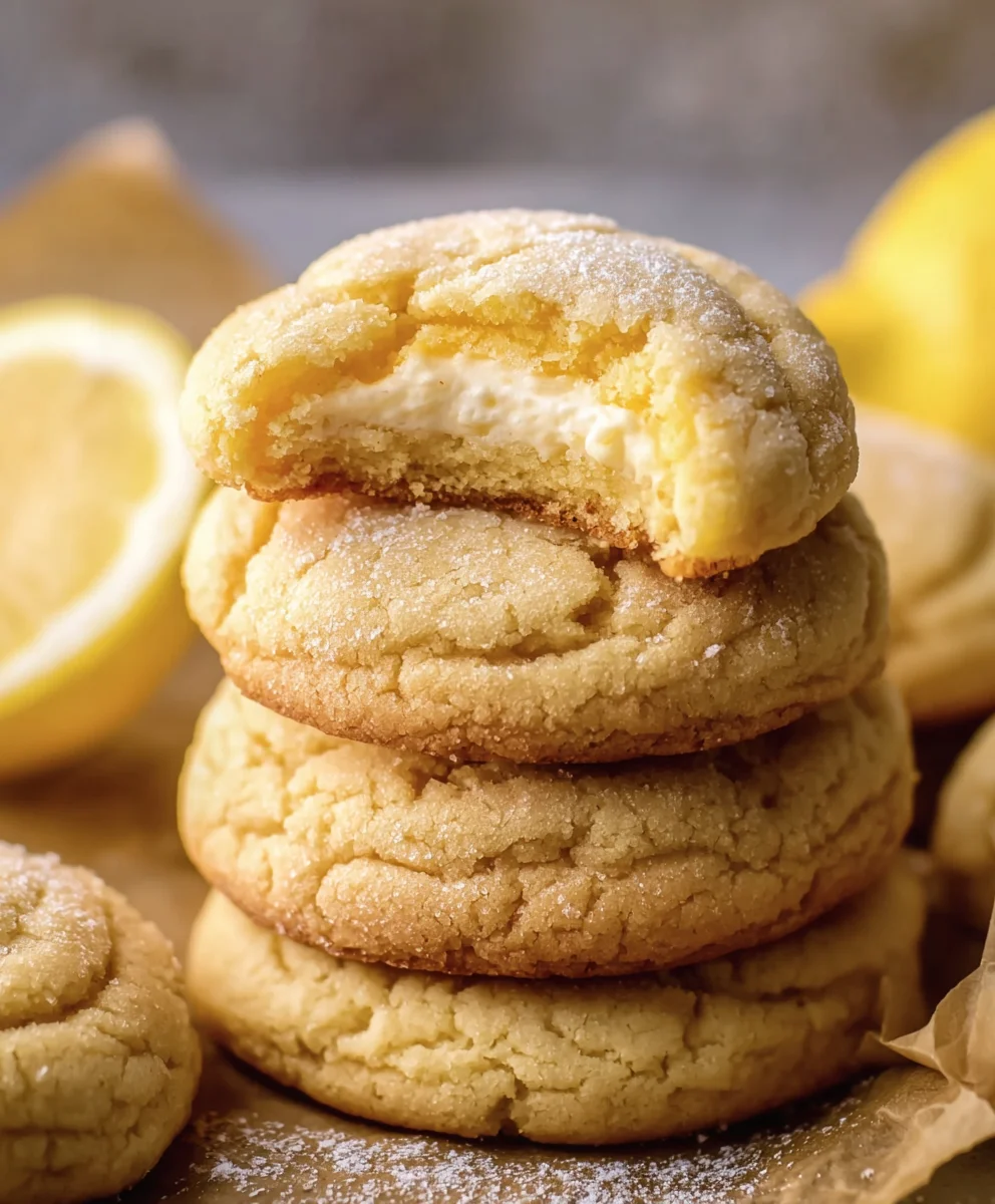 Lemon Cheesecake Cookies-Zesty & Creamy Bites