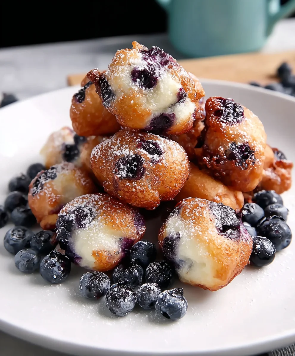 Easy Mini Blueberry Fritters - Quick & Delicious Snack