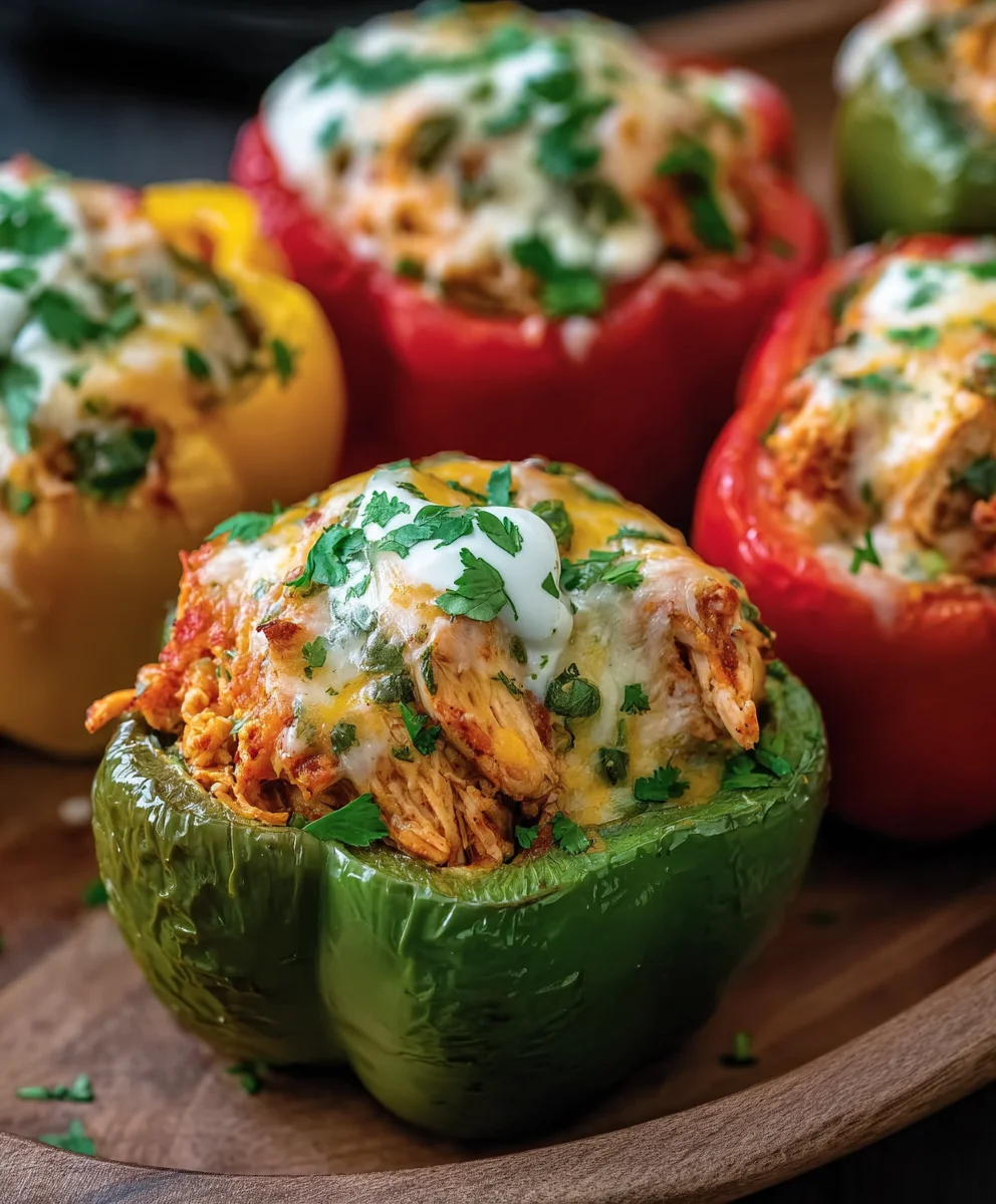 Easy Chicken Stuffed Peppers Recipe- Delicious Dinner