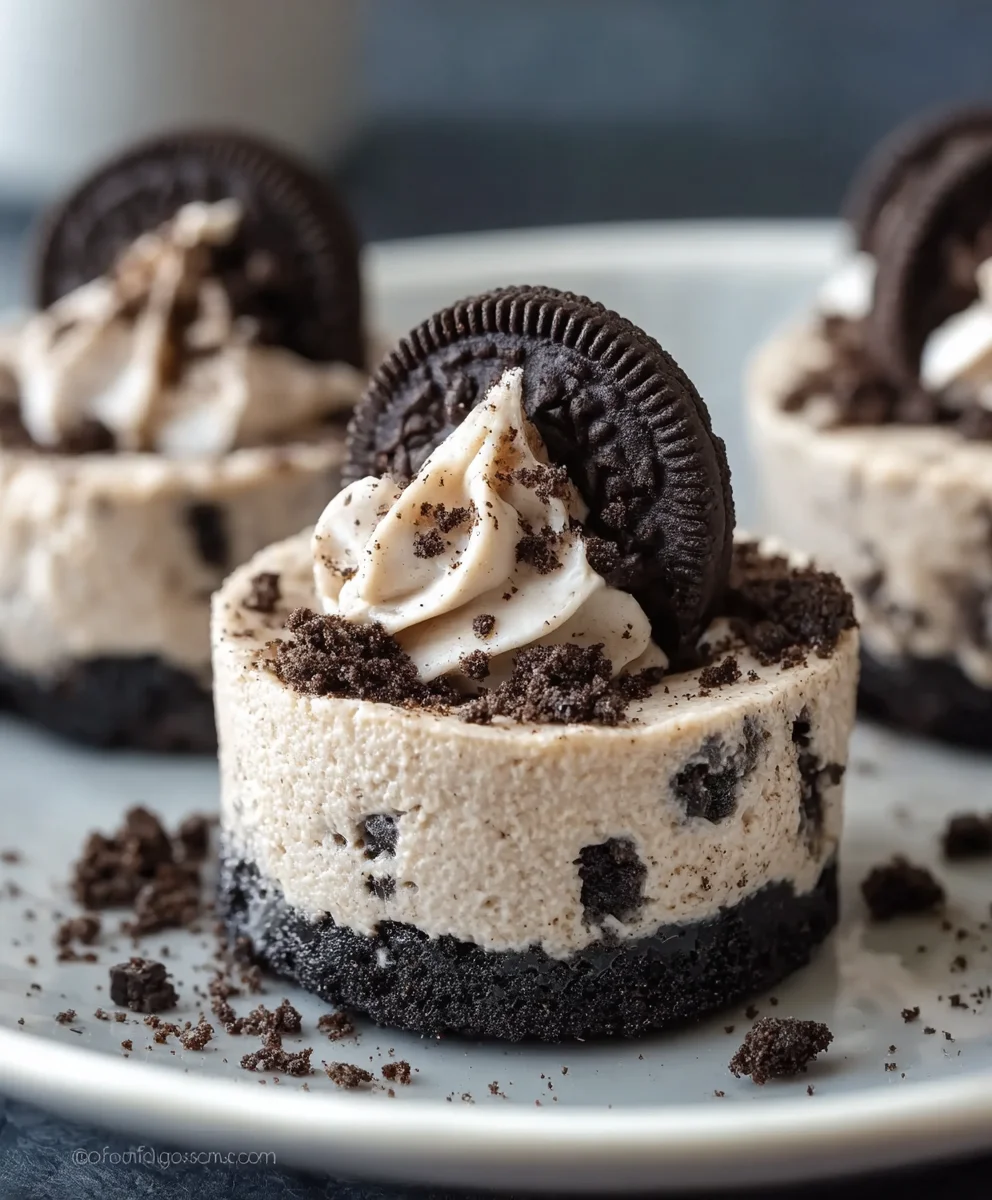 Mini Oreo Cheesecakes- Easy No-Bake Treat
