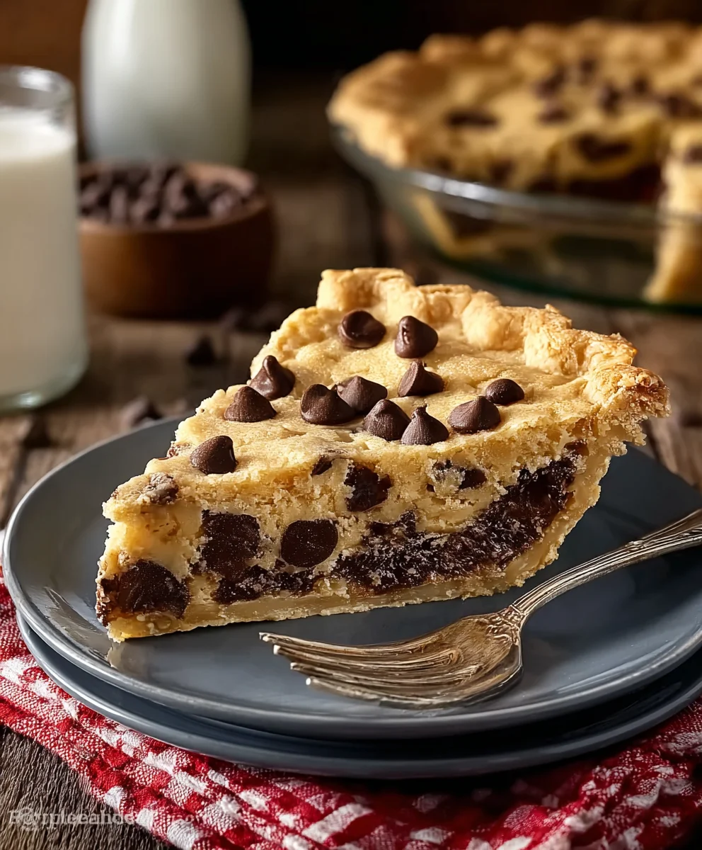 Easy Chocolate Chip Pie-Decadent Dessert Recipe