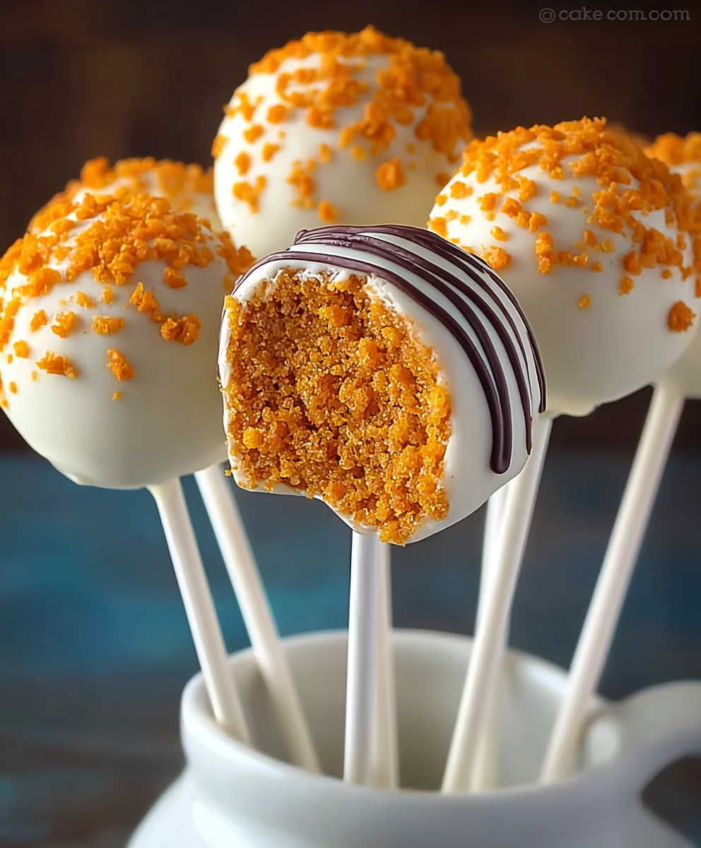 Delicious Pumpkin Cake Pops-Easy Fall Treat