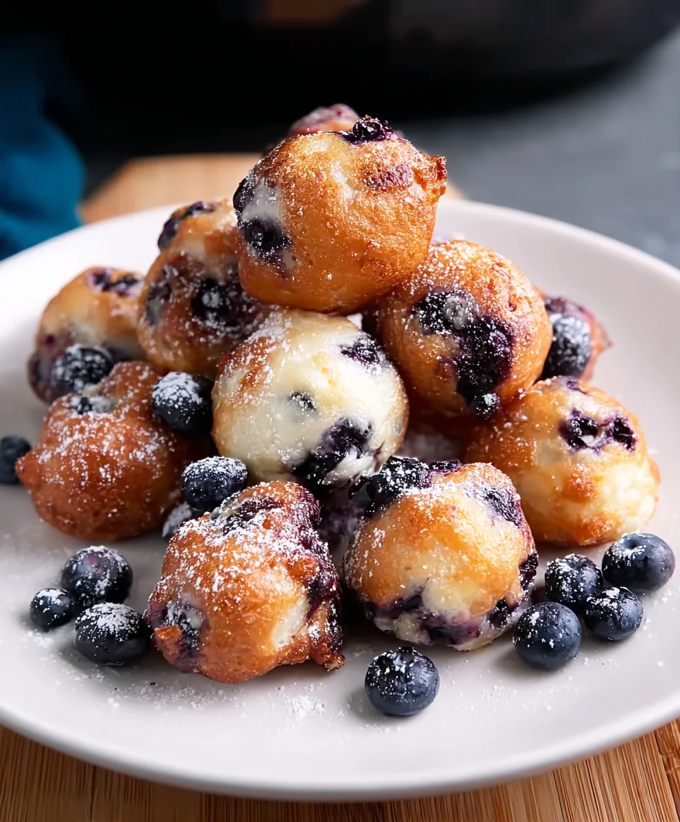 Easy Mini Blueberry Fritters - Quick & Delicious Snack