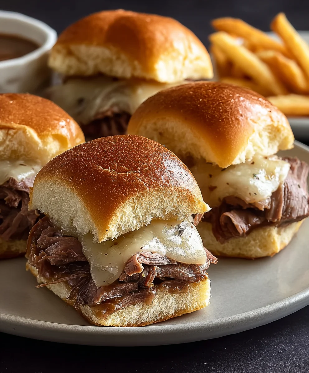 Easy Beef French Dip Sliders Recipe