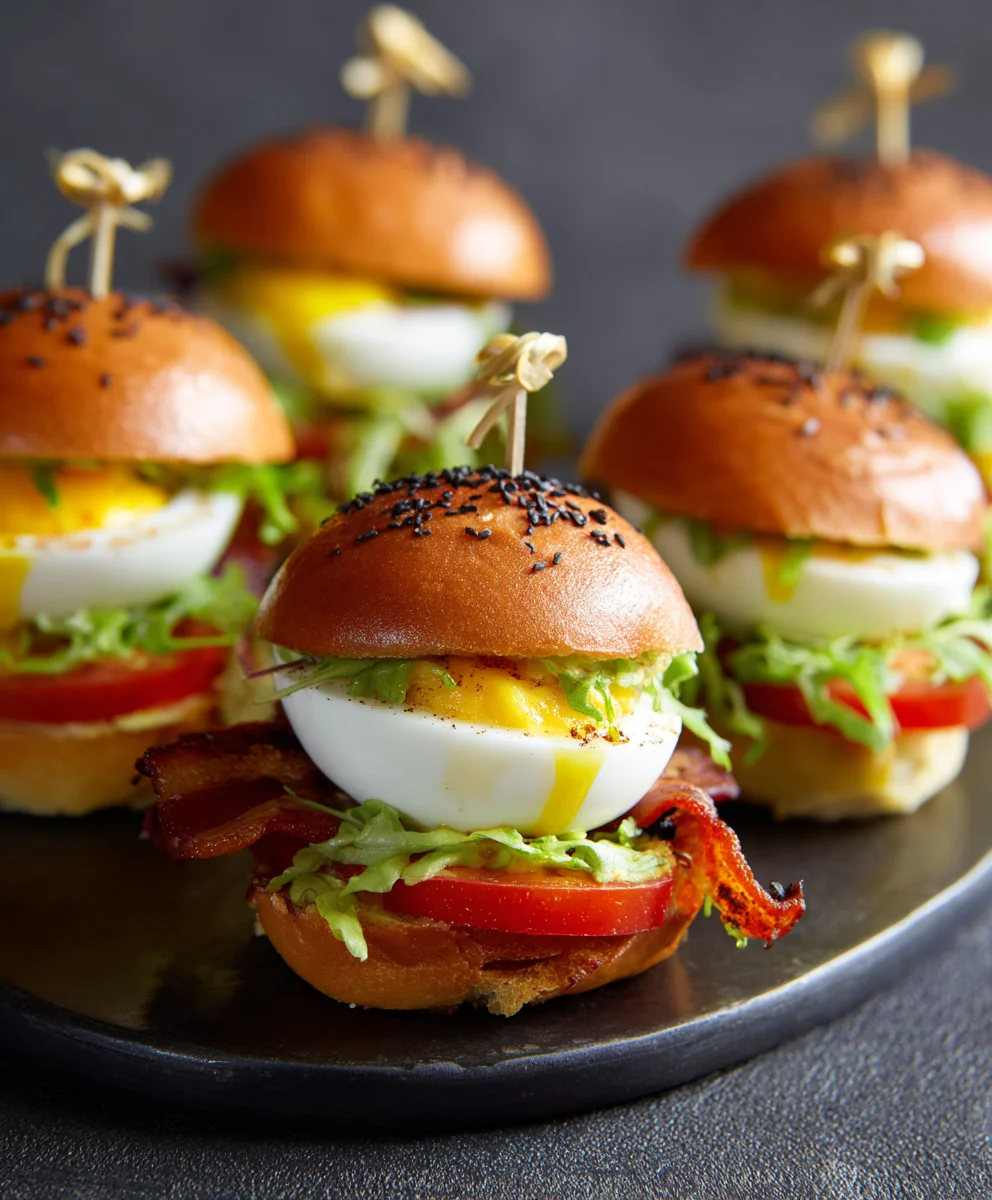 Deviled BLT Beef Egg Sliders - Quick & Easy Bite