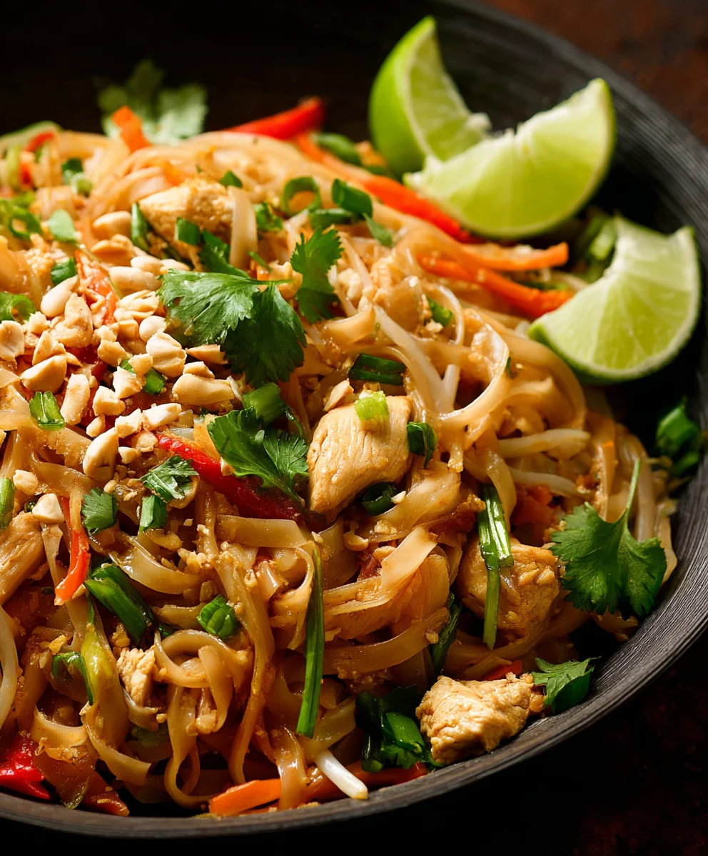 Authentic Chicken Pad Thai Recipe - Flavorful & Easy