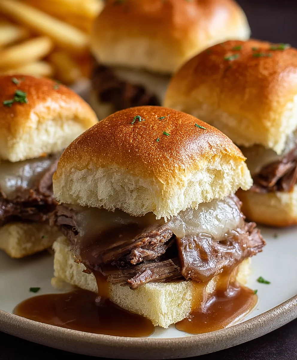 Easy Beef French Dip Sliders Recipe