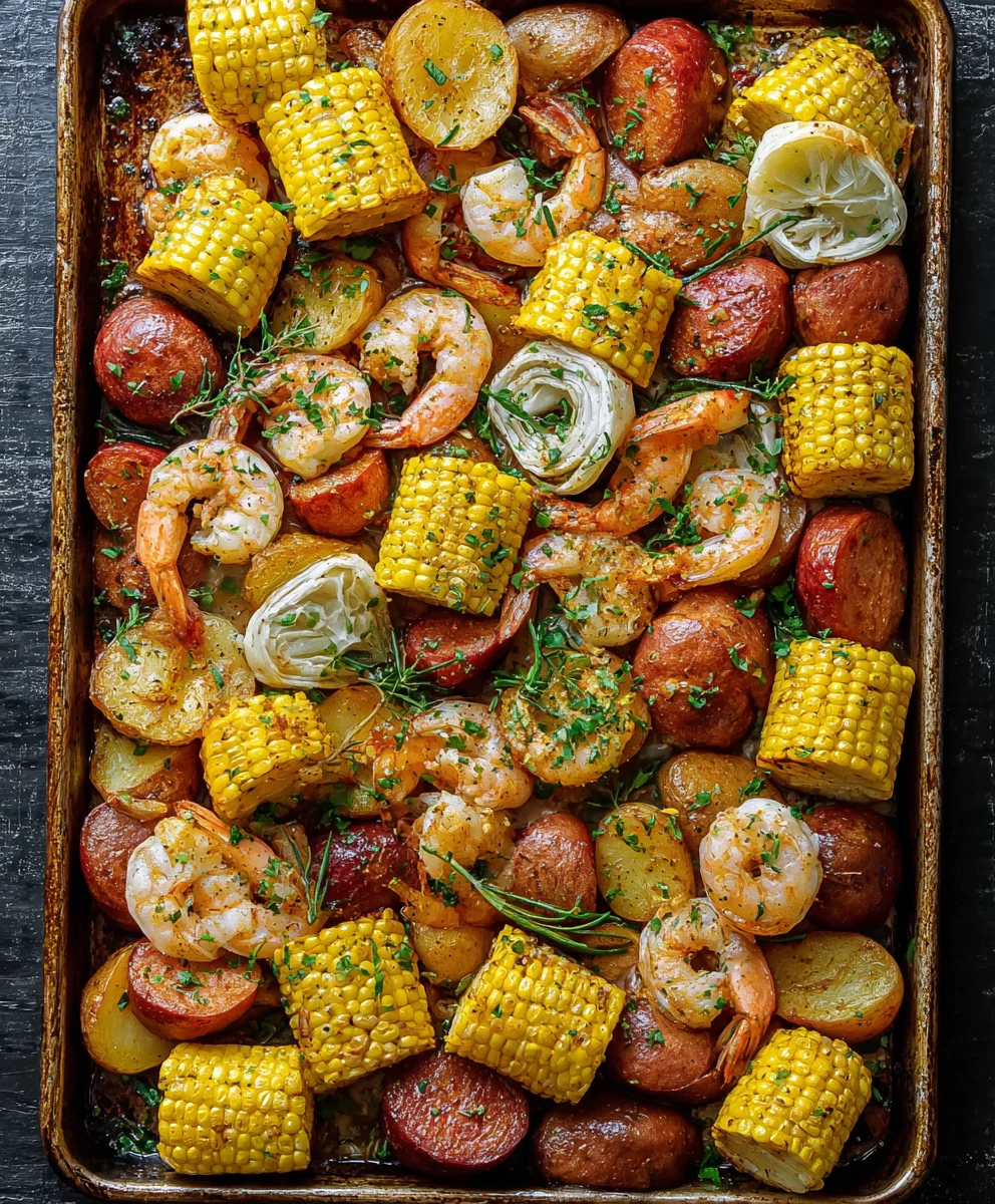 Sheet Pan Shrimp Boil- Easy One Pan Meal